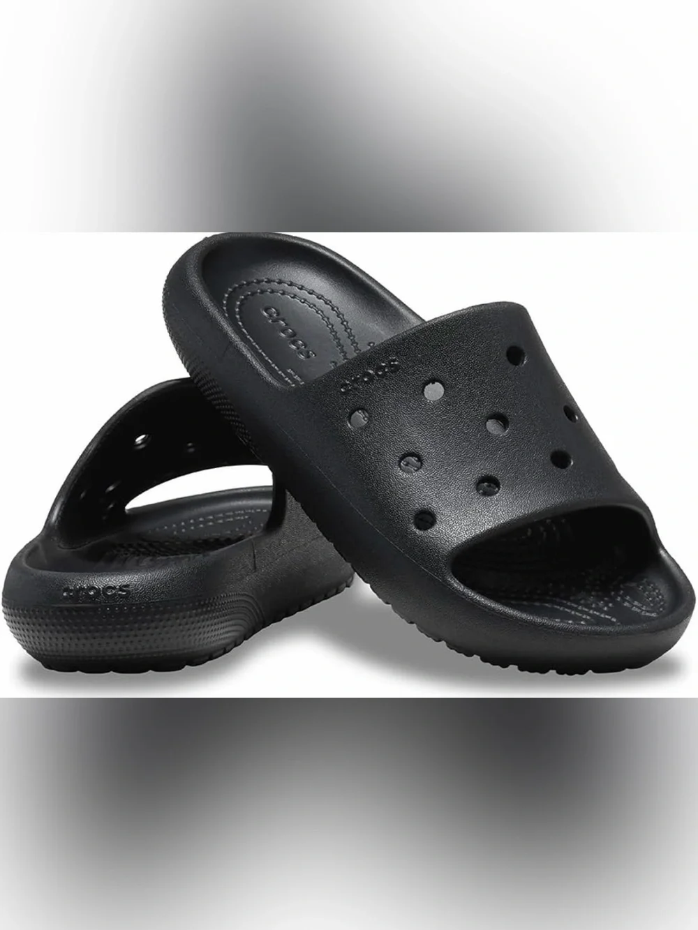 CROCS Kids Black Classic Slide Clogs Size 11